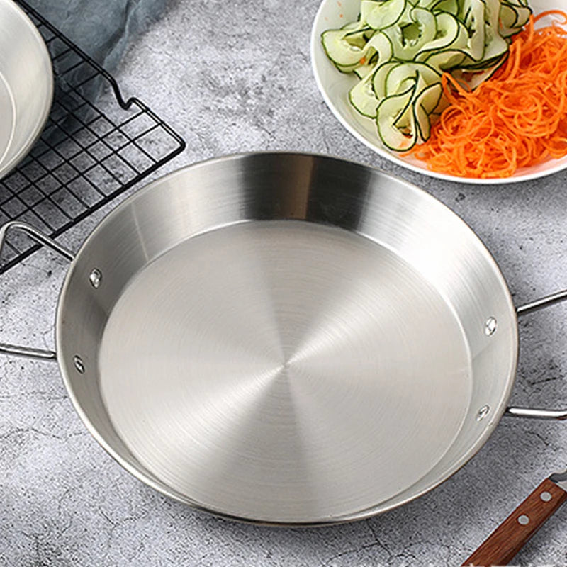 22cm-30cm Stainless Steel Paella Pan
Perfect for Spanish Seafood Dishes
Non-Stick Frying Pot for Easy Cooking
Versatile Kitchen Frying & Chicken Plate
Durable Cooking Tool for Every Meal